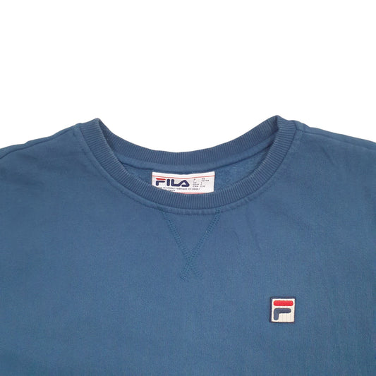 Womens Blue Fila Crewneck Jumper