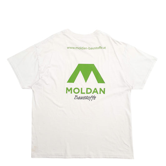 Mens White Gildan Moldan Short Sleeve T Shirt