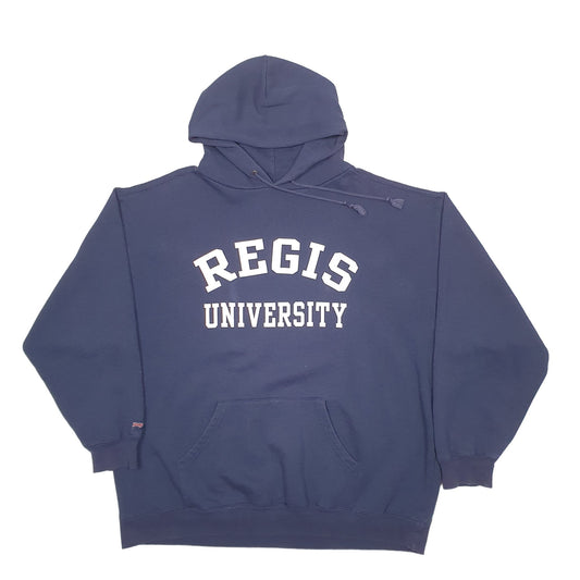 Mens Navy Jansport USA College Hoodie Jumper