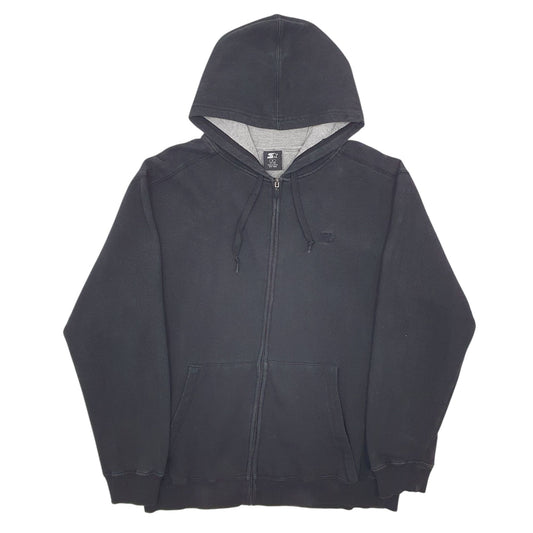 Mens Black Starter Full Zip Jumper