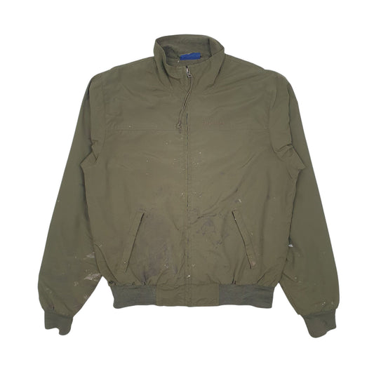 Mens Green Dickies Fleece Lined Full Zip Coat