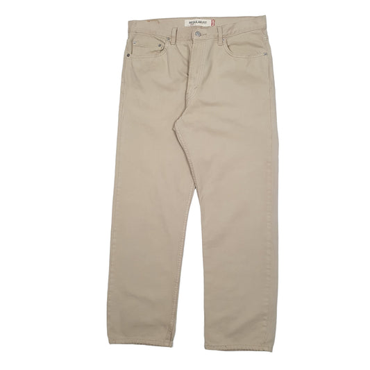 Mens Beige Levis 505 JeansW36 L30