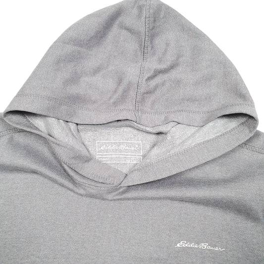 Mens Grey Eddie Bauer Lounge Hoodie Jumper