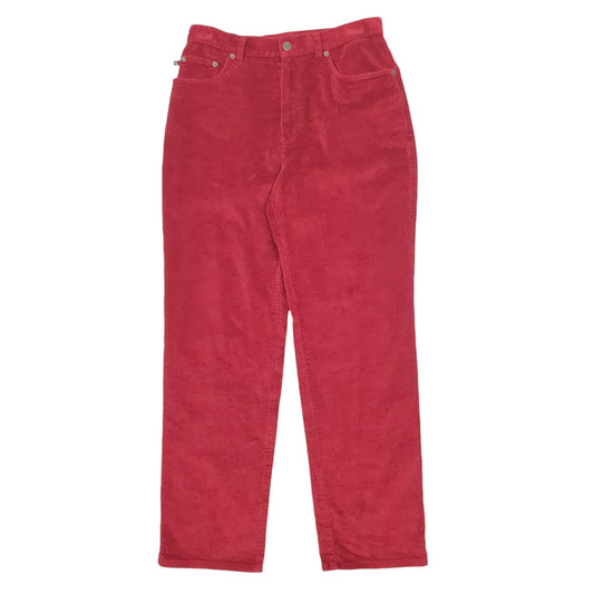 Womens Burgundy Ralph Lauren Corduroy Trousers