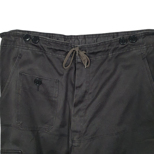 Mens Grey Unbranded Workwear Military Cargo Trousers