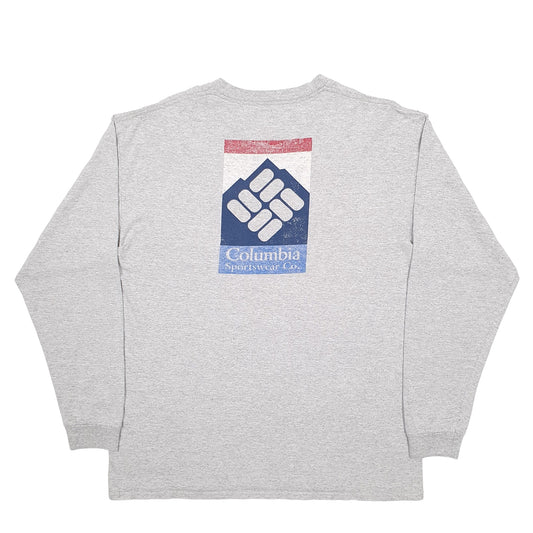 Mens Grey Columbia Sportswear Long Sleeve T Shirt