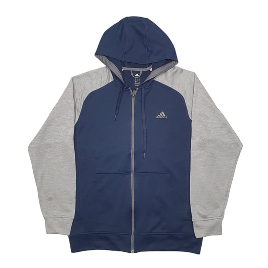 Mens Navy Adidas Climacool Hoodie Jumper