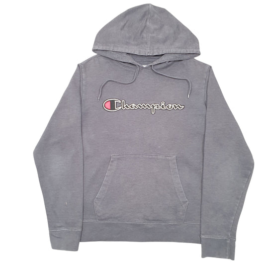 Mens Grey Champion Hoodie Jumper