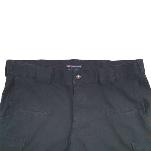 Mens Black 5.11 Tactical Cargo Trousers