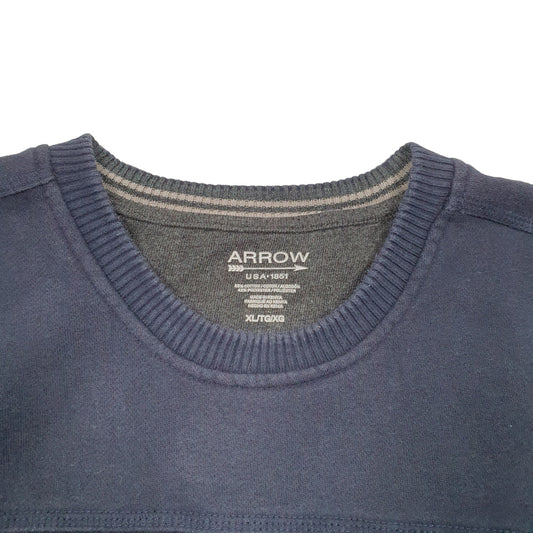 Mens Navy Arrow USA Basics Casual Crewneck Jumper