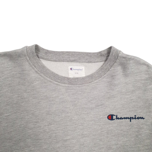 Mens Grey Champion Crewneck Jumper