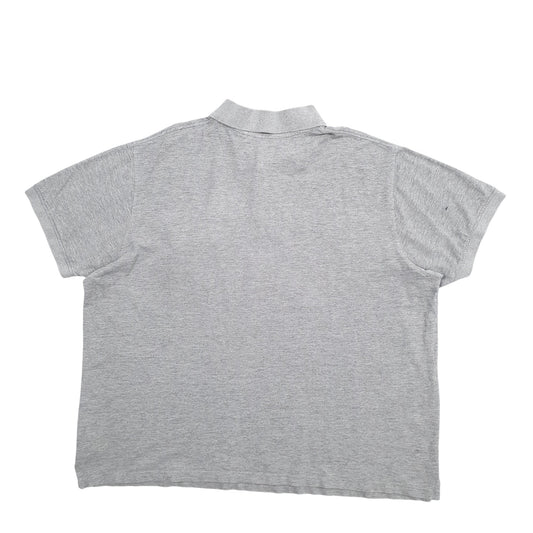 Mens Grey Englebert Strauss Short Sleeve Polo Shirt