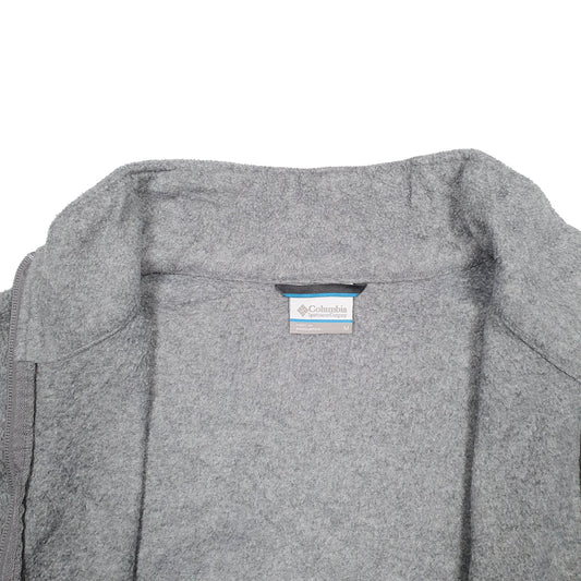Mens Grey Columbia Full Zip Jumper