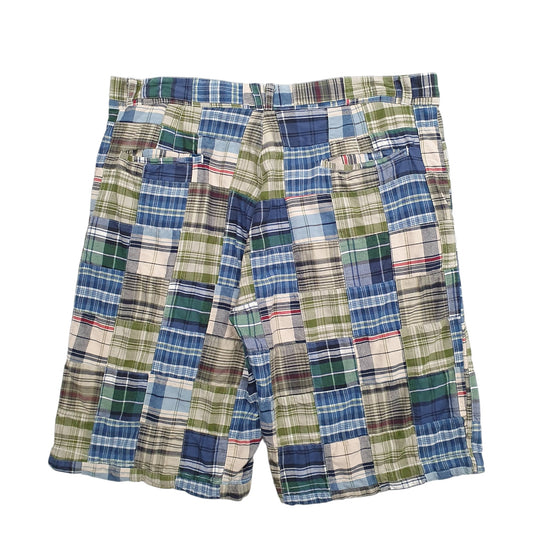Mens Blue Free Press Madras Ivy League Chino Shorts