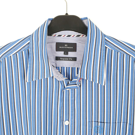 Mens Blue Blue Harbour Long Sleeve Shirt