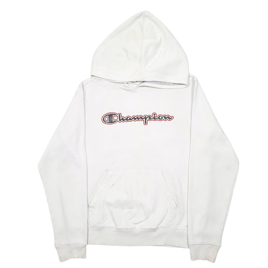 Womens White Champion Hoodie Jumper
