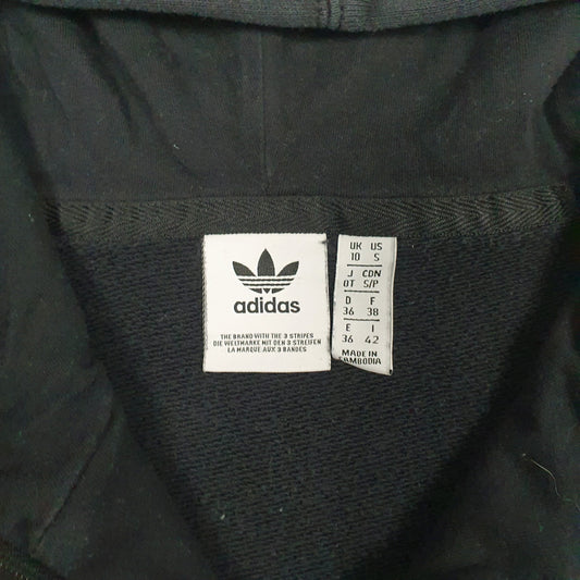 Mens Black Adidas Quarter Zip Jumper