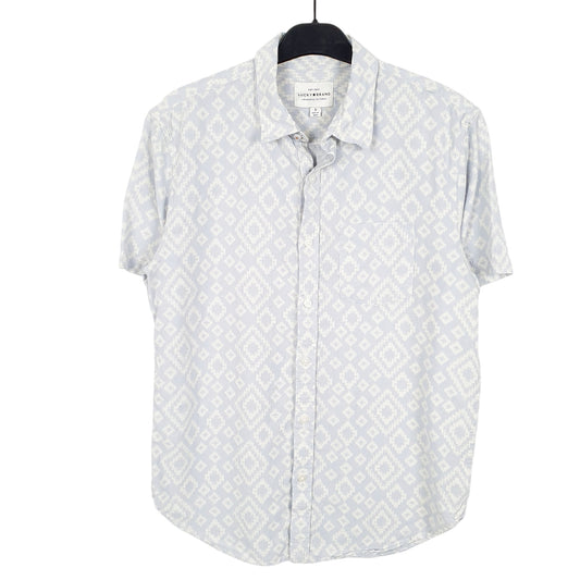 Mens Blue Lucky Brand Navajo Short Sleeve Shirt