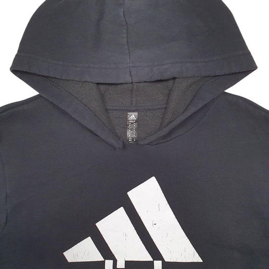 Mens Black Adidas Hoodie Jumper