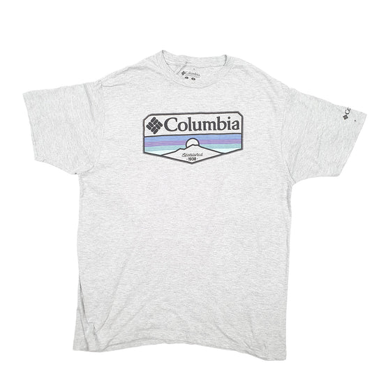 Mens Grey Columbia Sportswear Short Sleeve T Shirt