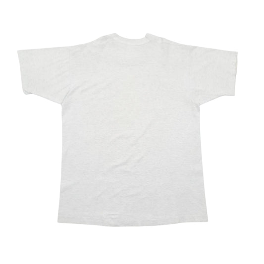 Mens Grey Fruit Of The Loom Single Stitch Vintage 90s Short Sleeve T Shirt