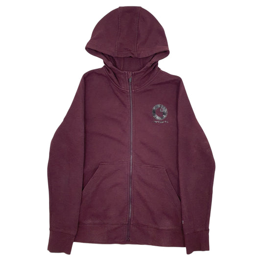 Womens Burgundy Carhartt Full Zip Jumper