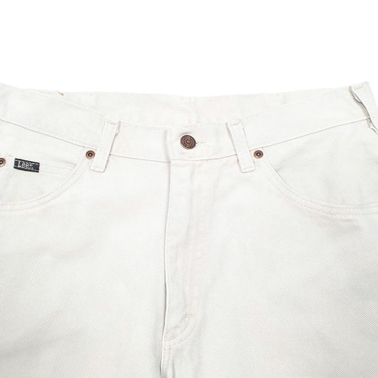 Mens Cream Lee Vintage 90s Made In USA Casual JeansW34 L32