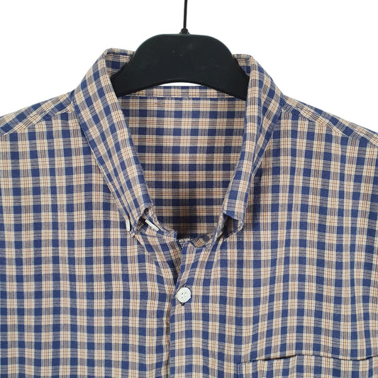 Mens Beige Armani Emporio Long Sleeve Shirt