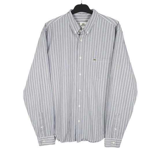 Mens Grey Lacoste Long Sleeve Shirt