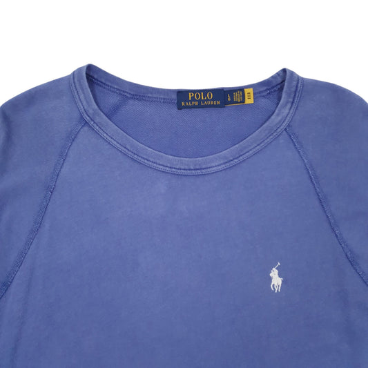 Mens Blue Polo Ralph Lauren Lightweight Crewneck Jumper