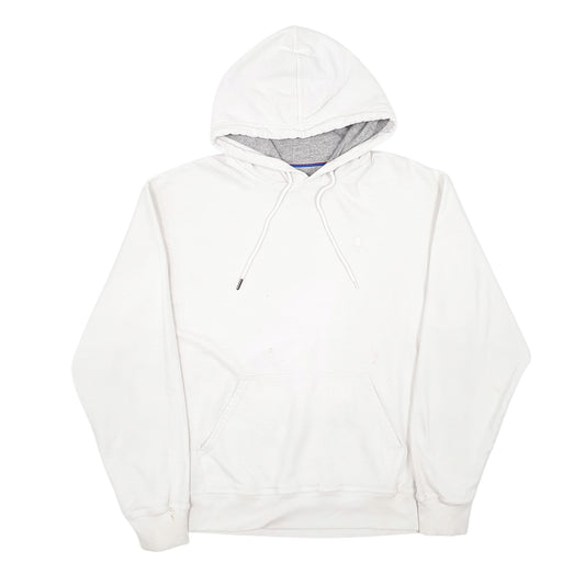 Mens White Champion Hoodie Jumper