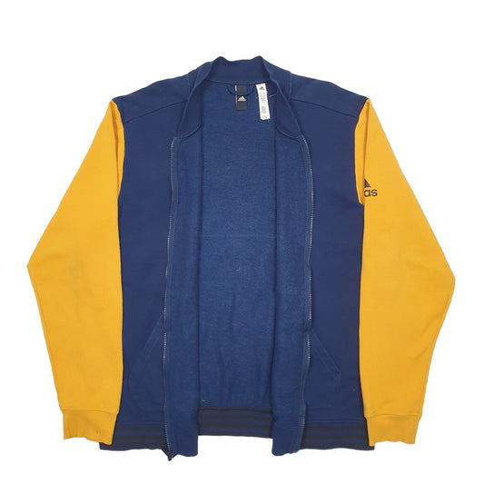 Mens Navy Adidas Full Zip Jumper