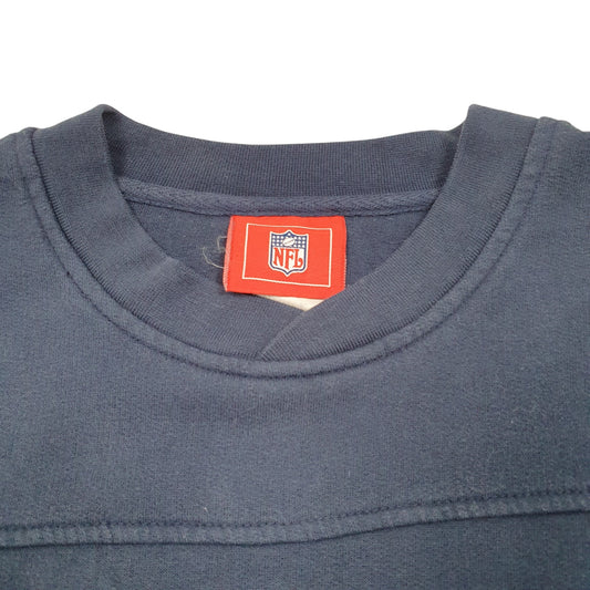 Mens Navy NFL Rams American Football USA Spellout Crewneck Jumper