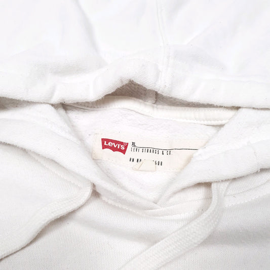 Mens White Levis Hoodie Jumper