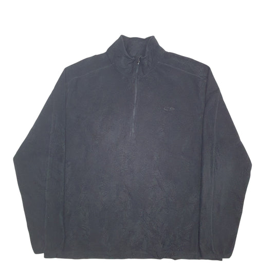 Mens Black Champion Quarter Zip Jumper