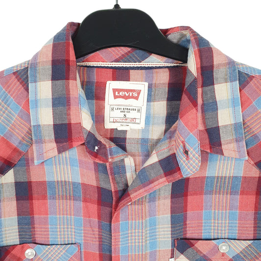 Mens Red Levis Long Sleeve Shirt