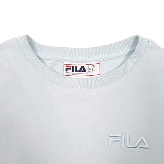 Womens Blue Fila Crewneck Jumper
