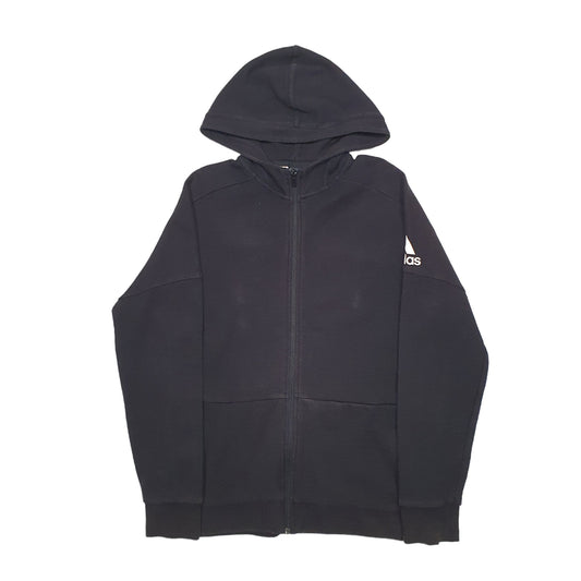 Mens Black Adidas Hoodie Jumper