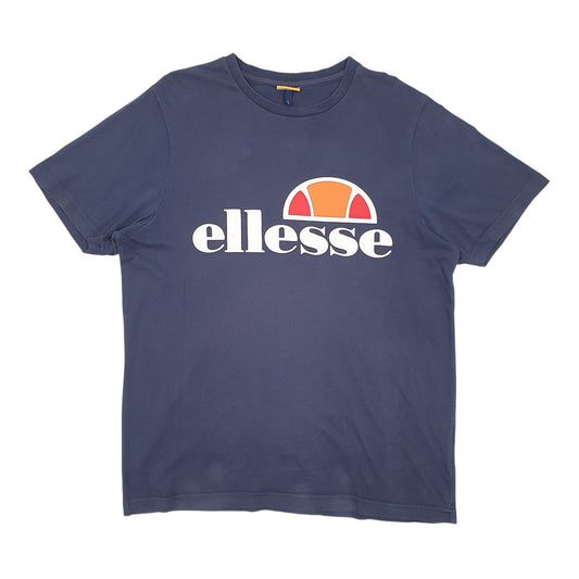 Mens Navy Ellesse Short Sleeve T Shirt