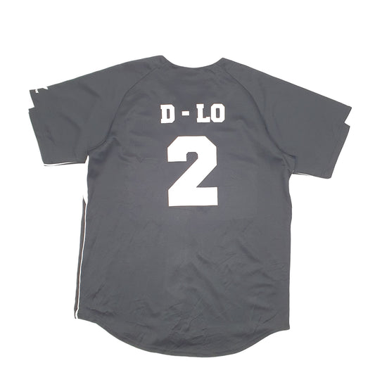 Mens Black High Five Skunx Baseball Jersey Top USA Short Sleeve T Shirt