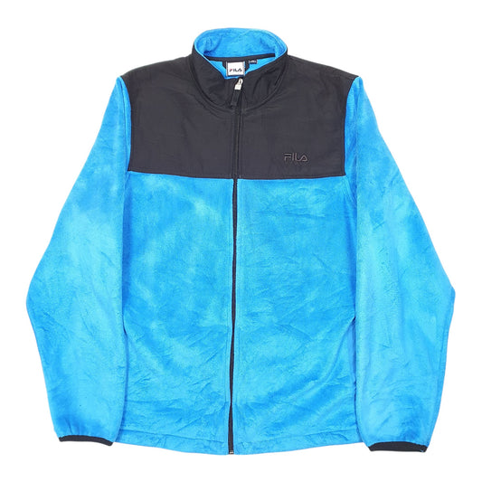 Womens Blue Fila Full Zip Jumper