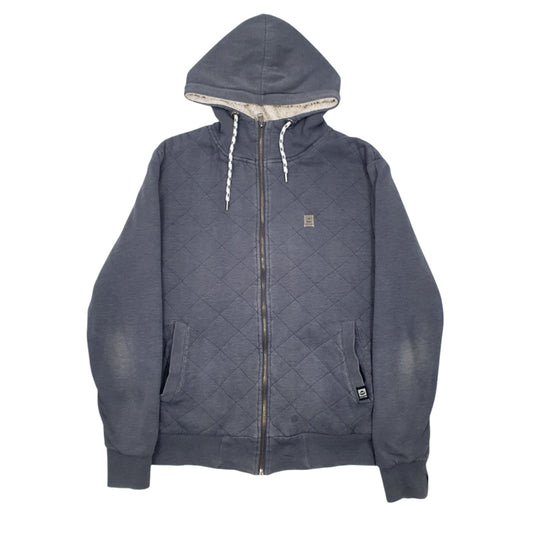 Mens Blue Saltrock Fleece Lined Full Zip Jumper