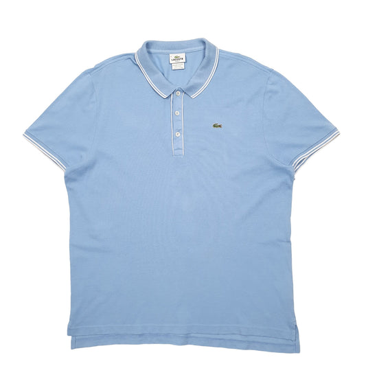 Mens Blue Lacoste Short Sleeve Polo Shirt
