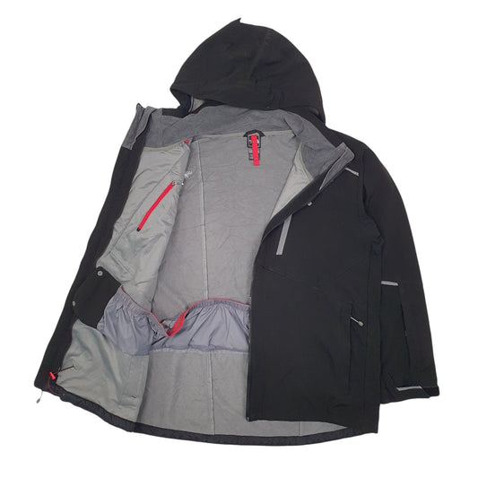 Mens Black The North Face Fleece Lined Coat