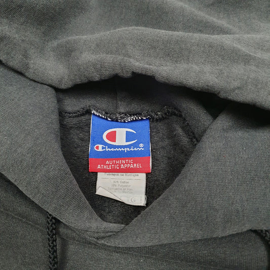 Mens Black Champion Hoodie Jumper