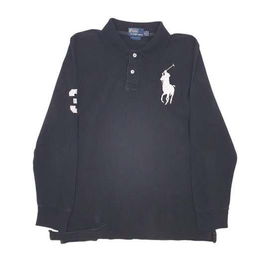 Mens Black Polo Ralph Lauren Long Sleeve Polo Shirt