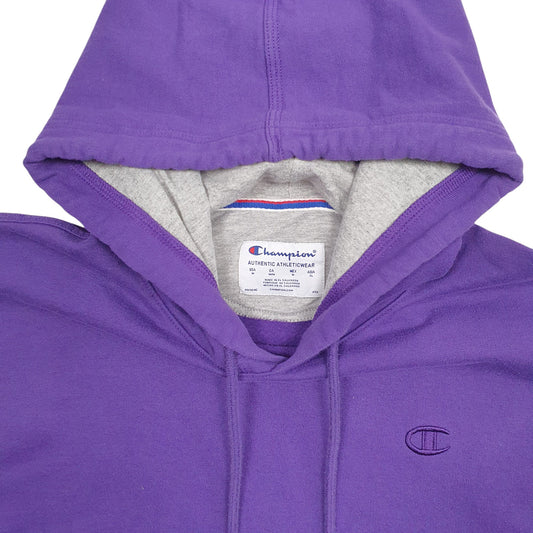 Mens Purple Champion Hoodie Jumper