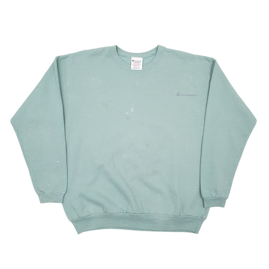 Mens Green Champion Crewneck Jumper