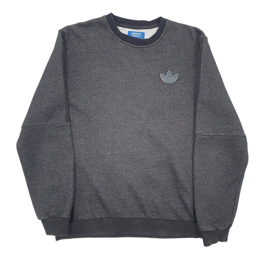 Mens Grey Adidas Crewneck Jumper