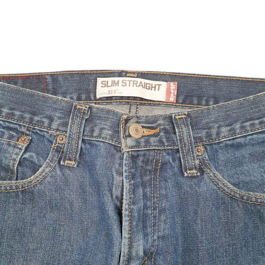 Mens Blue Levis Slim 514 JeansW31 L32